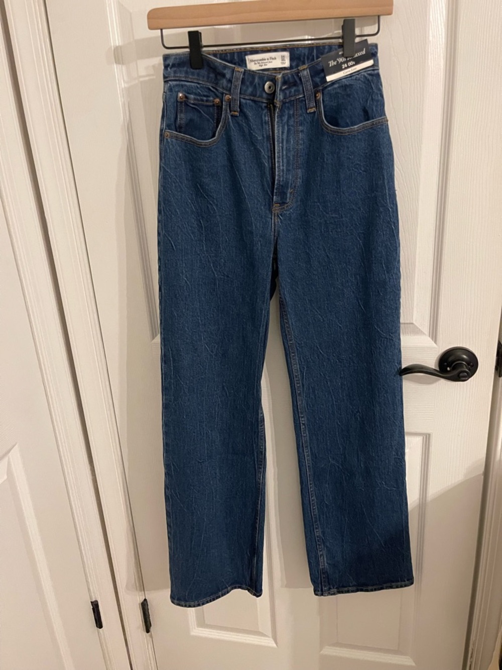 Abercrombie & Fitch High-Rise Dark Blue Women's Jeans